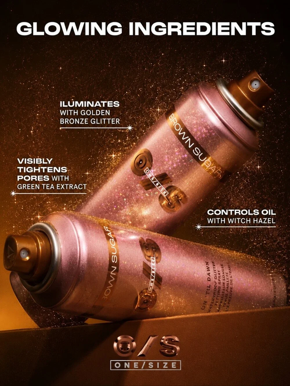 ONE/SIZE Limited Edition Glitter Makeup Setting Spray